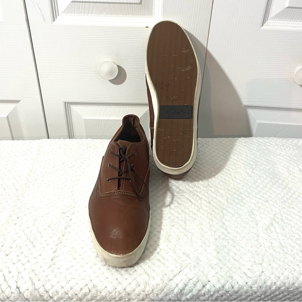 Aldo Men’s Leather Sneakers Sz12